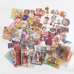 Set de 60 papeles y stickers Memory Lab Candy Poetry - Casa Washi
