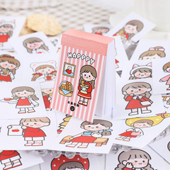 Mini block sticker papel washi x 50 hojas Nenita Kawaii - comprar online
