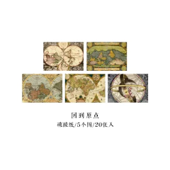 Set de 20 papeles vellum Dream Seeking Travel Notes