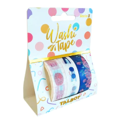Set de 3 washis Talbot  Trendy 15mm x 3m