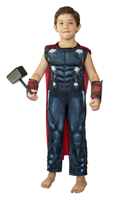 jugador Centro de niños carga Disfraz Thor con Músculos Marvel - Comprar en NewToys