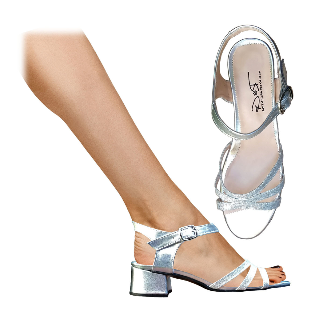 Sandalias Mujer Talles Grandes Taco 5 cm Talles 41 al 45