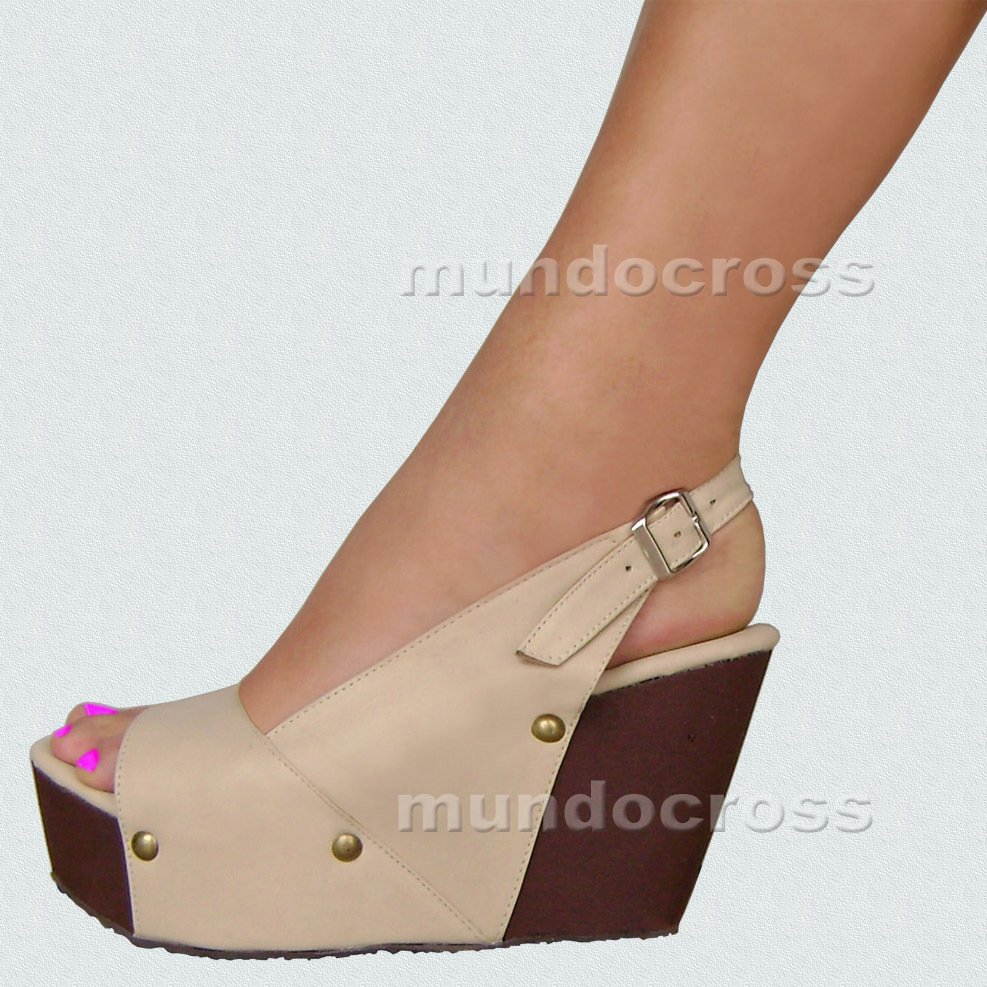 Zuecos Madera Altos en Talles Grandes 41 42 43 44 45