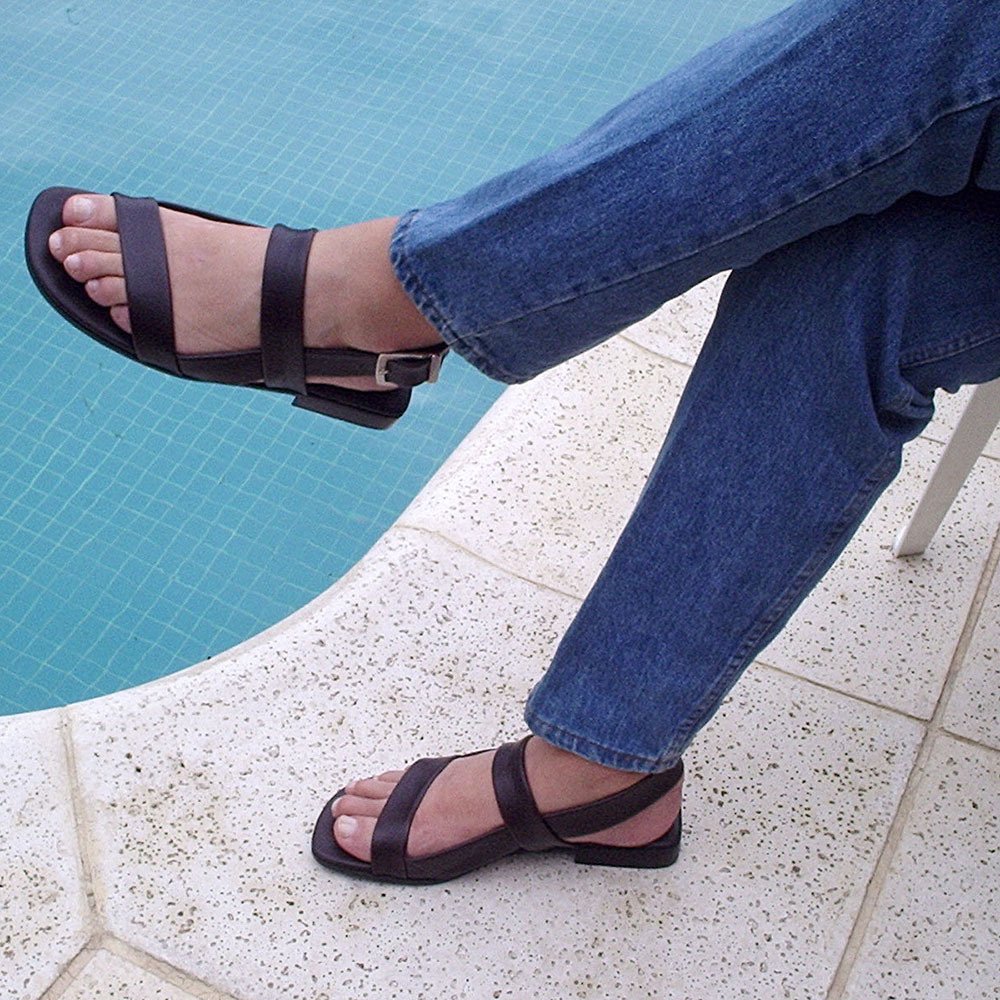 Sandalias Unisex Cuero Vacuno Mod. City 39 A 44