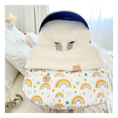 Porta enfant con corderito premium - Rainbow