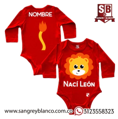 Body Bebé Rojo León