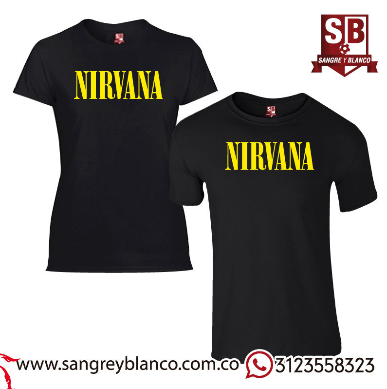 Camiseta Nirvana Letras - Comprar en Sangre y Blanco