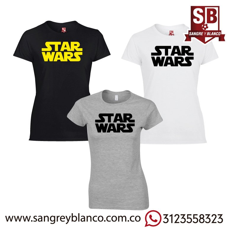 Camiseta Star Wars Full - Comprar en Sangre y Blanco