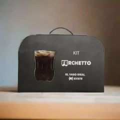 Ferchetto Fernet Bacha Vidrio 800 Ml Gift Bag Doble - comprar online