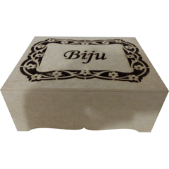 CAIXA BIJU VAZADA FLORAL I MDF