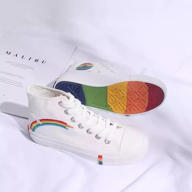 Tênis rainbow cano longo ( encomenda )