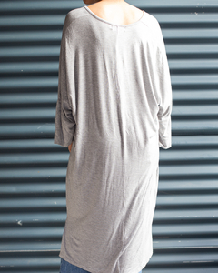 Vestido largo gris NICKIE - comprar online