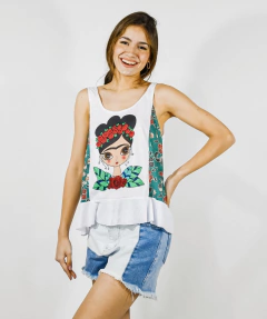 MUSCULOSA PARAISO BLANCA FRIDA