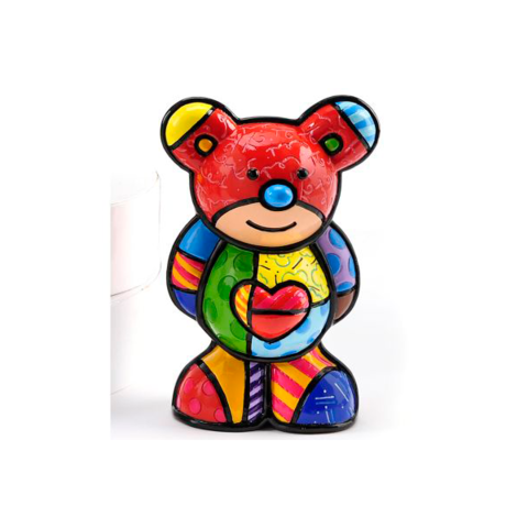 Figurina Gufo Mini Di Romero Britto - Resina Multicolore, 8x11 Cm