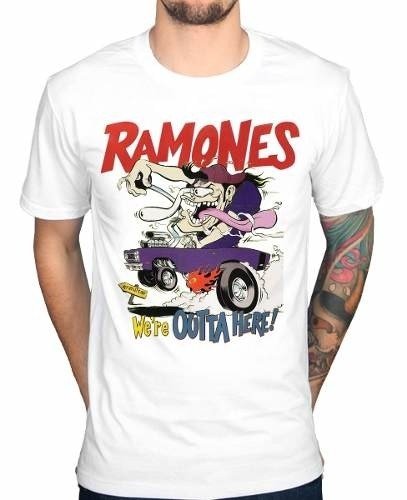 Remeras Rock , Ramones We're Outta Here