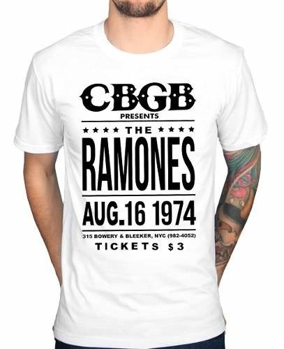 Remeras Ramones Cbgb