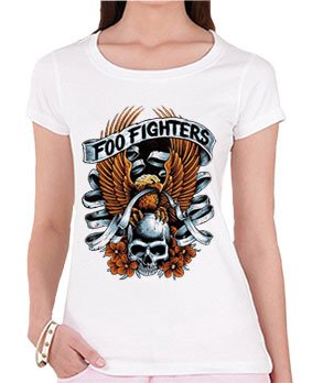 Remeras Rock Foo Fighters Mujer