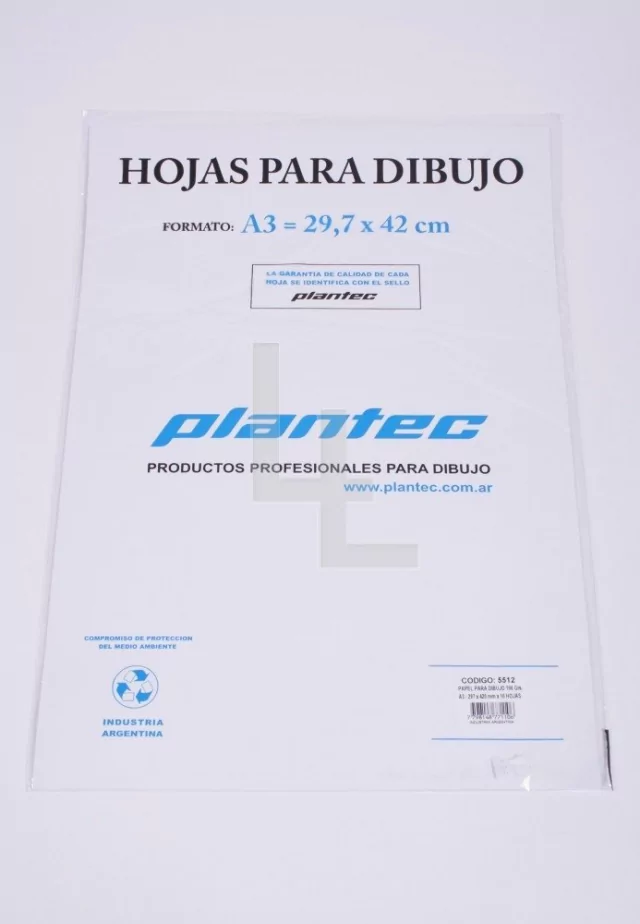 Hojas A3 Plantec 106 gramos - Comprar en Diseñobar