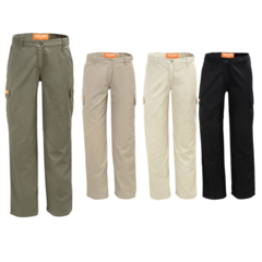 Pantalón Cargo Dama S/ Pinzas, Tiro Corto Verde Ombu Aire libre
