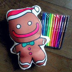 Almofadinha de Colorir Natal Ginger - comprar online