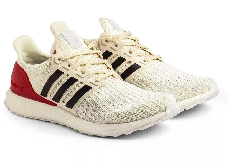 adidas branco com vermelho