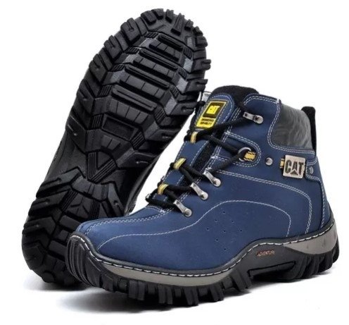 Bota Caterpillar Adventure 1200 Couro C/Palmilha em Gel Preto (Masculino)