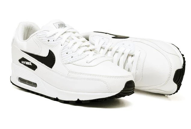 air max 90 preto com linha branca