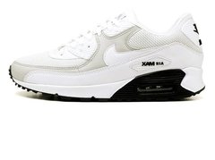 Tênis Nike Air Max 90 Essential Branco C/Sola Preta (Masculino)