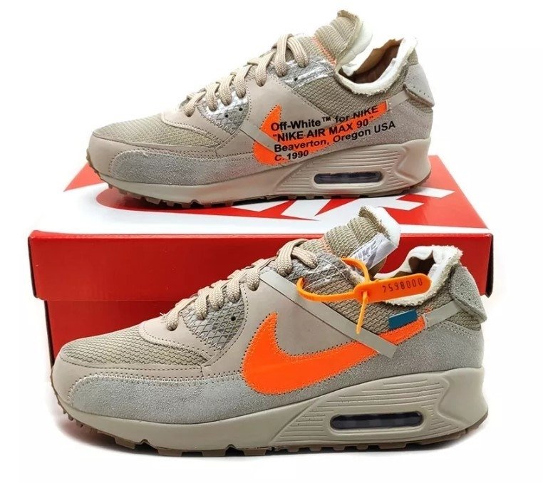 tenis air max 90 off white