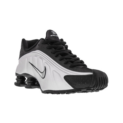 nike shox r4 preto branco