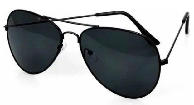 Óculos de Sol Aviador Estilo Ray-Ban C/Proteção Uv400 - Preto