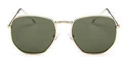 Óculos de Sol Hexagonal C/Proteção Uv400 - Dourado - comprar online