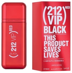 Perfume Carolina Herrera 212 Vip Men Black (RED) Eau de Parfum Masculino 100ml