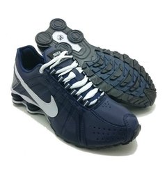 viudo Alienación oscuridad Tênis Nike Shox Junior Azul Marinho (Masculino)