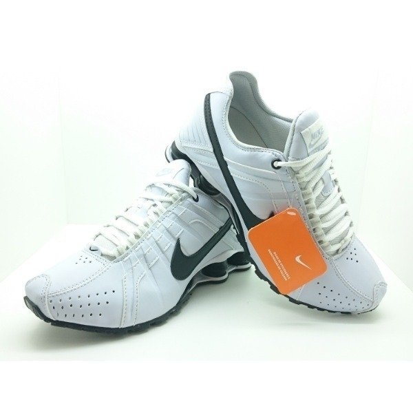 Tênis Nike Shox Junior Branco C/Preto (Masculino)
