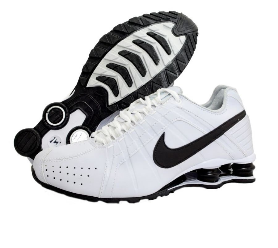 Tênis Nike Shox Junior Branco C/Preto (Masculino)