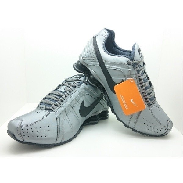 nike shox junior prata