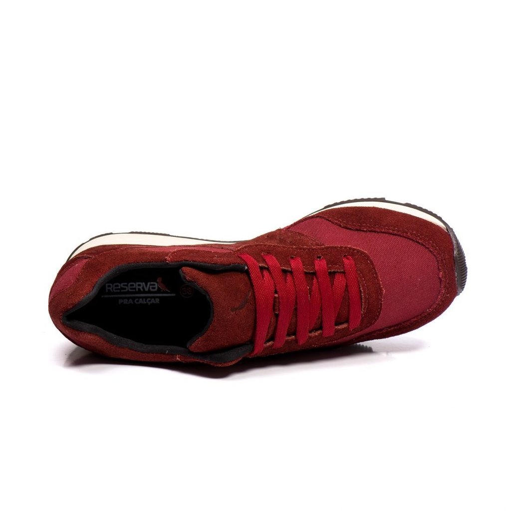 Tênis Reserva RSV155 Vermelho Camurça (Masculino)