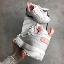 Tênis Fila Disruptor II Branco C/Rosa (Feminino)