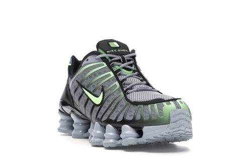 Tênis Nike Shox Tl 12 Molas Cinza C/Preto e Verde (Masculino)