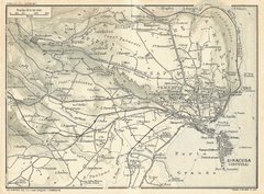 Siracusa y alrededores 1924 (33x28) - comprar online