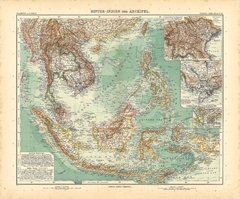 Ultraindia y Archipiélago Malayo 1909 (52x43) - comprar online
