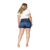Shorts Denuncia Mid Rise Plus Size 204324026 Azul - Osmoze Jeans Store