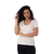 T-Shirts Daniela Cristina Gola V Profundo 10269 2 Branco - Osmoze Jeans Store