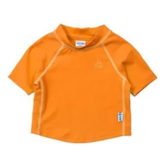 TALLE ÚNICO M 12 MESES - 8 a 10 kilos - REMERA NARANJA MANGA CORTA +  PROTECCIÓN FILTRO