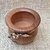 Mate algarrobo y alpaca Tres flores tres pétalos - comprar online