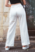 Calça wide leg de moletinho feminina Riot Clothing (off white)