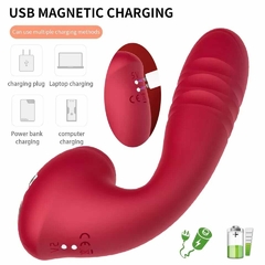 VIBRADOR COM SUGADOR E VAI E VEM - comprar online
