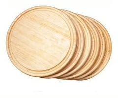 Tabla de madera bambu pizzera circular 33 dm