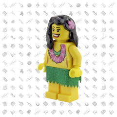 MIniFigura de Lego bailarina hawaiana - comprar online